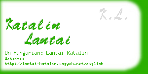 katalin lantai business card